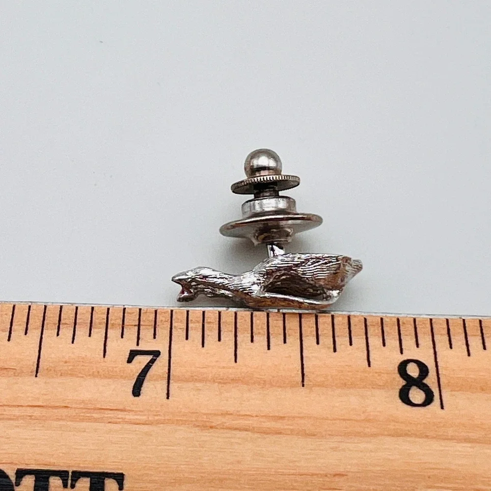 Horse Rear End Tie Tack Equestrian Novelty Figural Western Silver Tone Pin